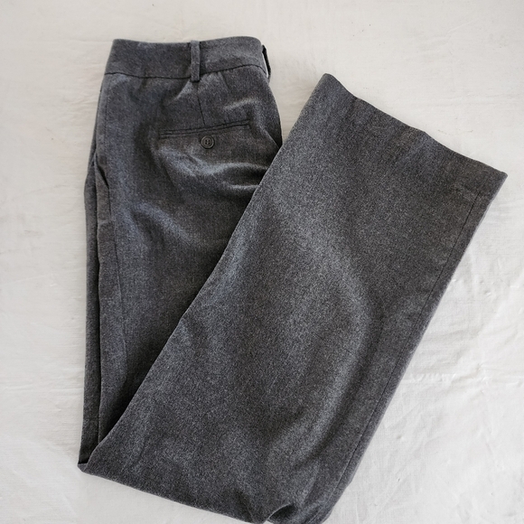 Talbots‎ Charcoal Gray Stretch Wool Wide Leg Trousers Size 6 - Picture 14 of 14